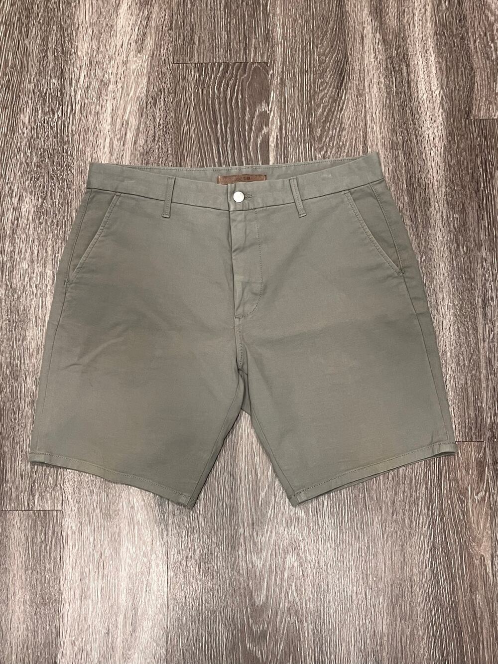 Joe’s Jeans Men’s 34 Olive Stretch Chino Shorts 8" Inseam Casual Utility